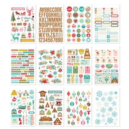 Simple Stories - Sticker Book - Snow Pine Lodge