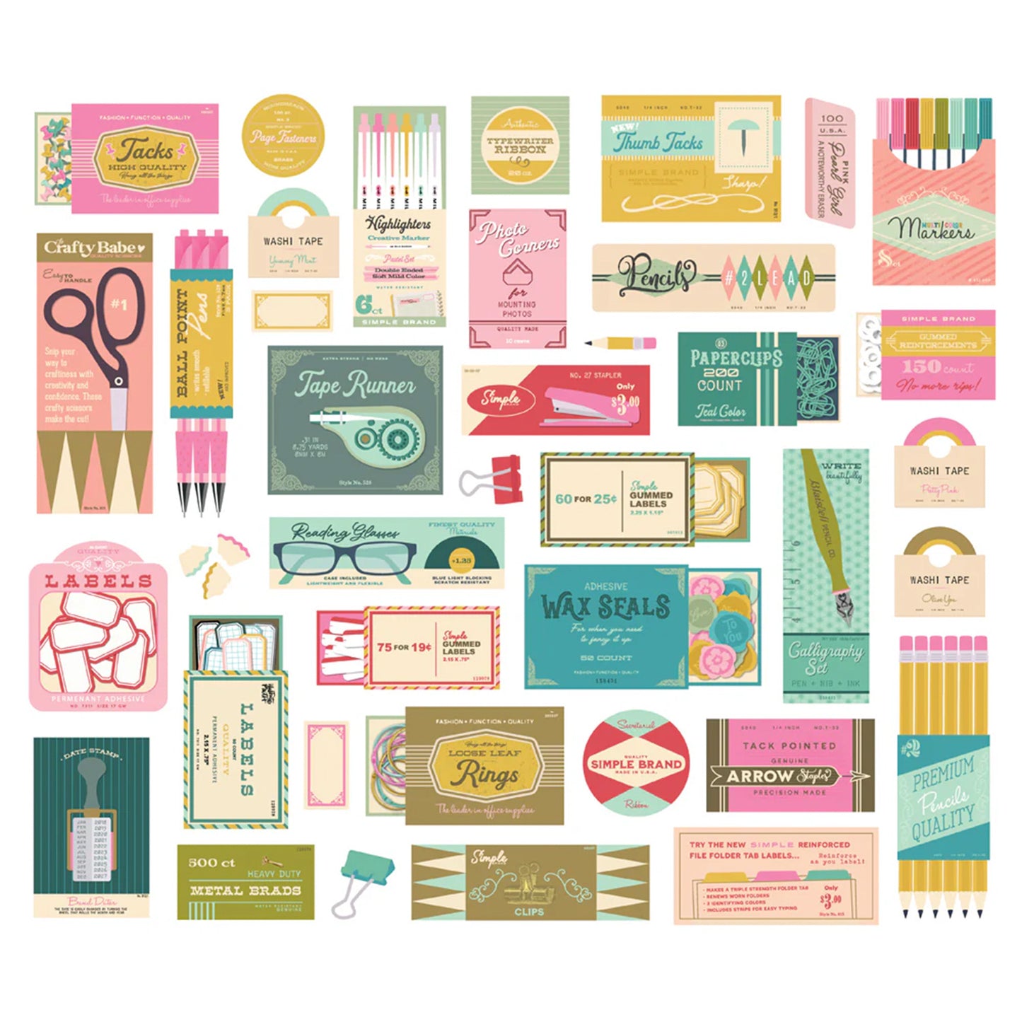 Simple Stories - Supply Bits & Pieces - Noteworthy