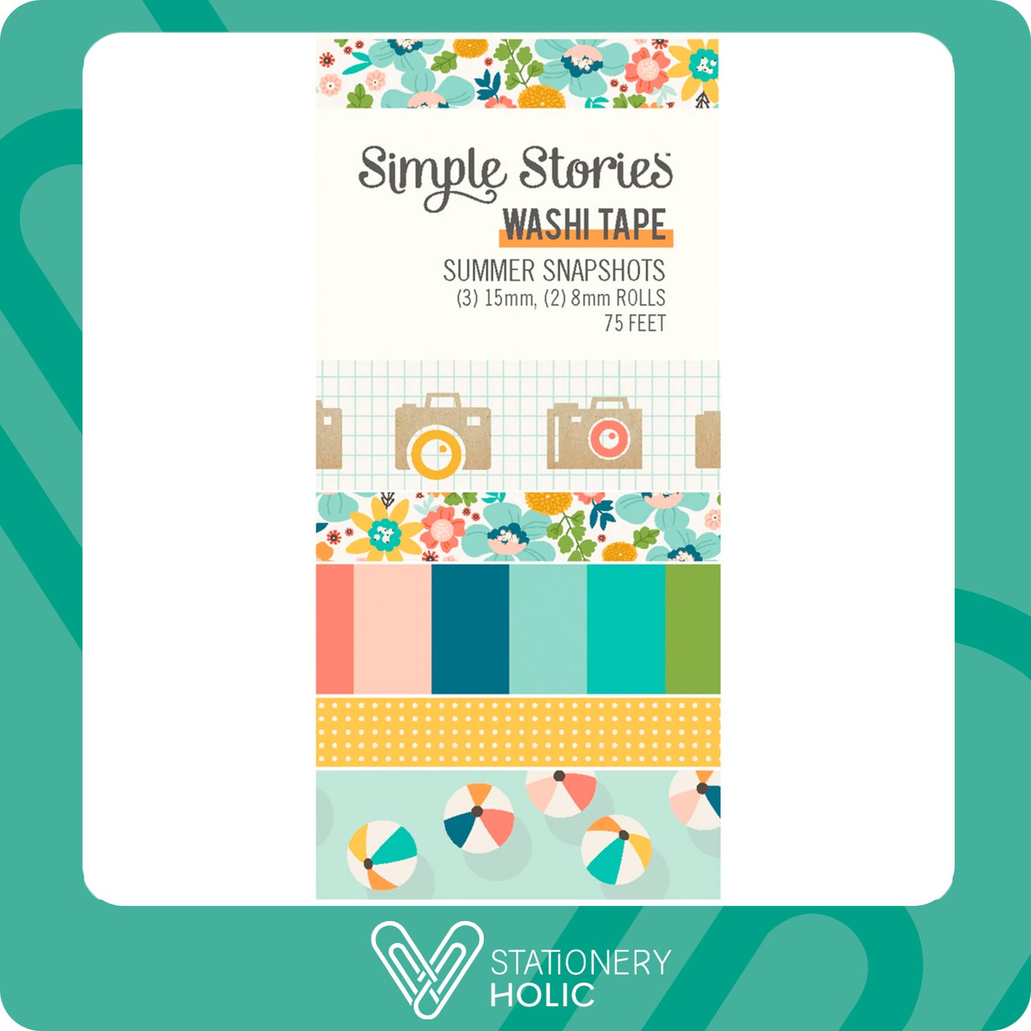Simple Stories - Washi Box - Summer Snapshots