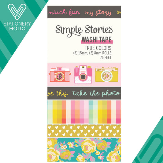 Simple Stories - Washi Box - True Colors