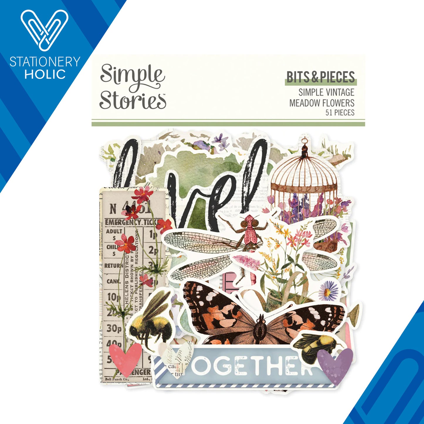 Simple Stories - Bits & Pieces - Meadow Flowers
