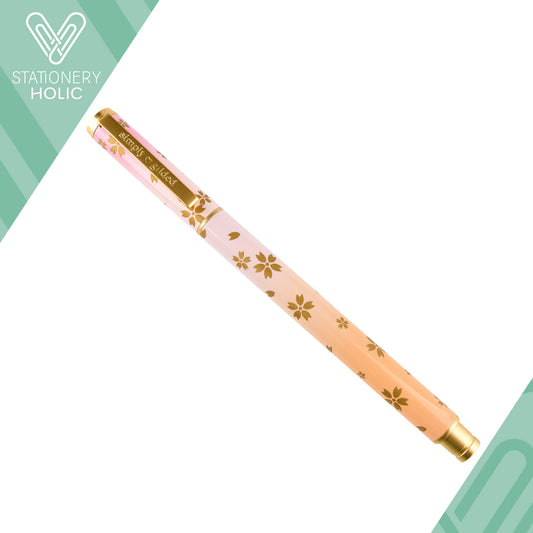 Simply Guilded - Pluma Gel 0.5mm Negro - Flowers Degrade