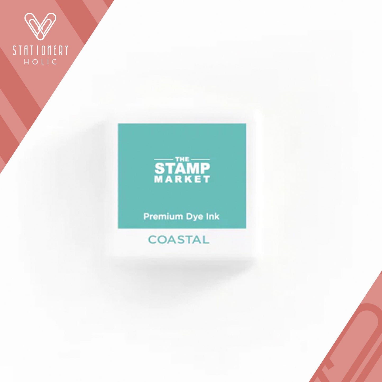 The Stamp Market - Almohadilla de Tinta Cube - Coastal