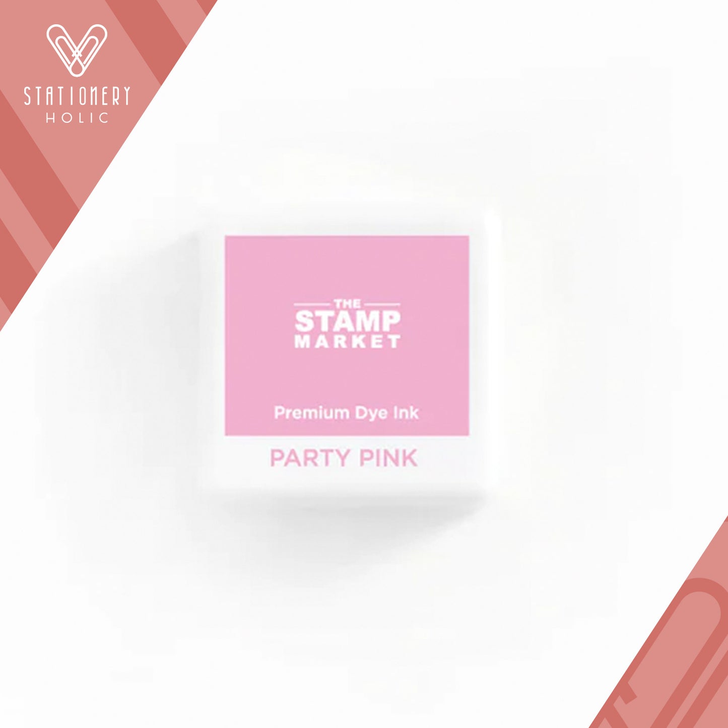 The Stamp Market - Almohadilla de Tinta Cube - Party Pink