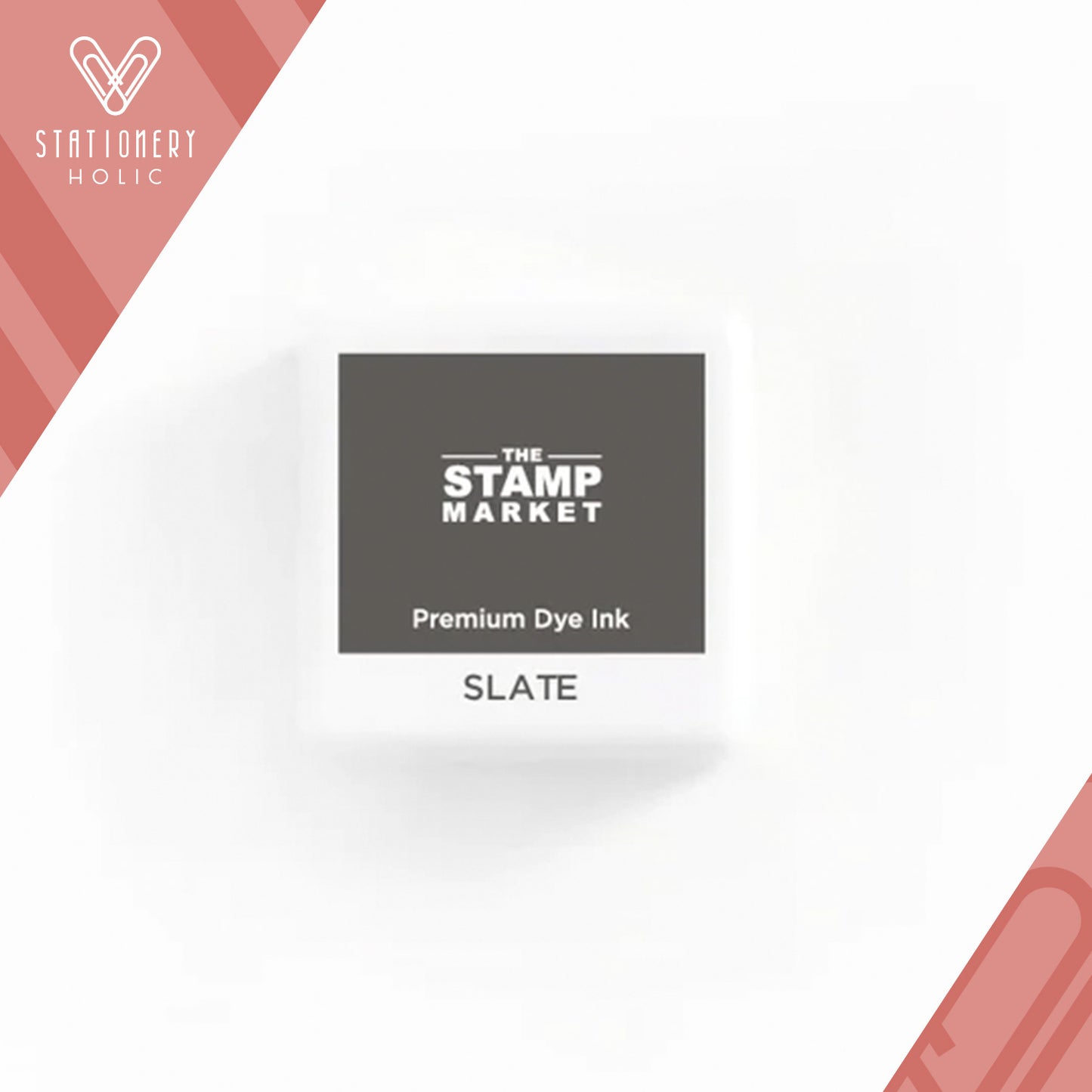 The Stamp Market - Almohadilla de Tinta Cube - Slate