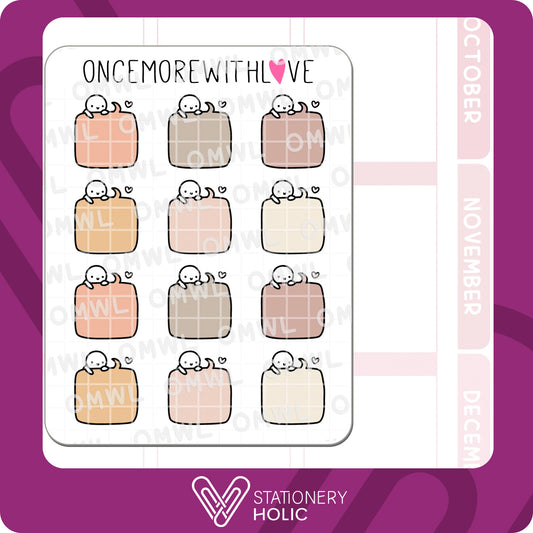 Once More With Love - Stickers - Speech Bubbles (Fall Leaves)