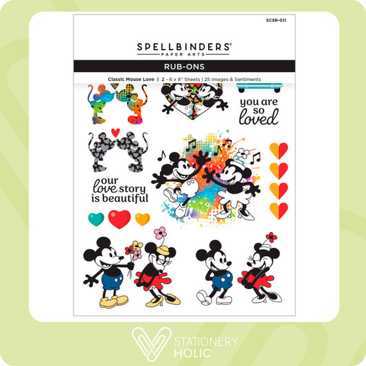 Spellbinders - Rub-ons - Classic Mouse