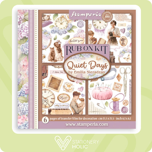 Stamperia - Rub-ons (6 hojas) - Quiet Days