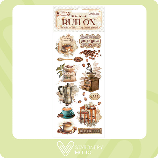 Stamperia - Rub-ons - Coffee & Chocolate - Vintage Coffee Moments
