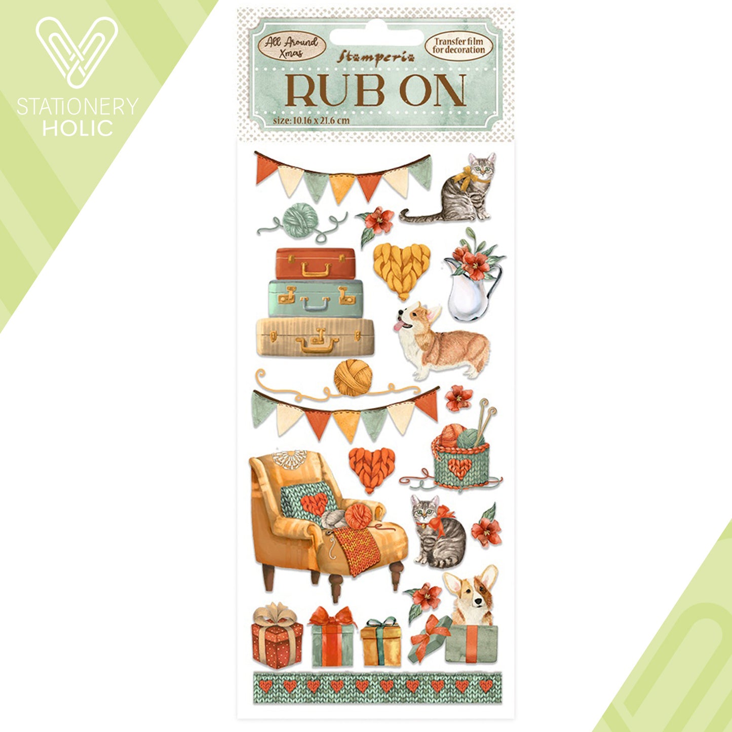 Stamperia - Rub-ons - All Around Christmas