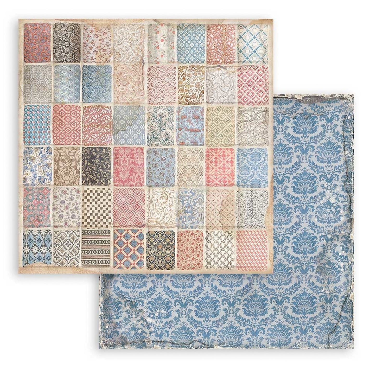 Stamperia - Coleccion 12 x 12 - Vintage Library Backgrounds