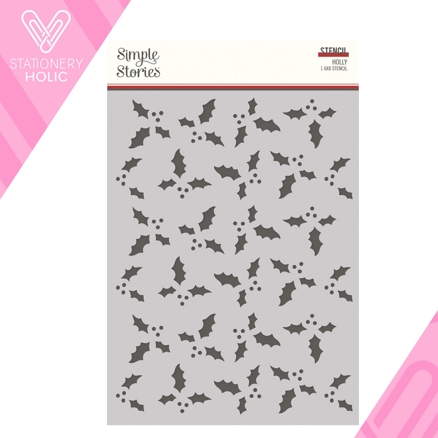 Simple Stories - Stencil 6 x 8 - Holly