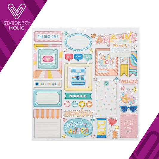 Obed Marshall - Chipboard Stickers 12 x 12 - Fantastico