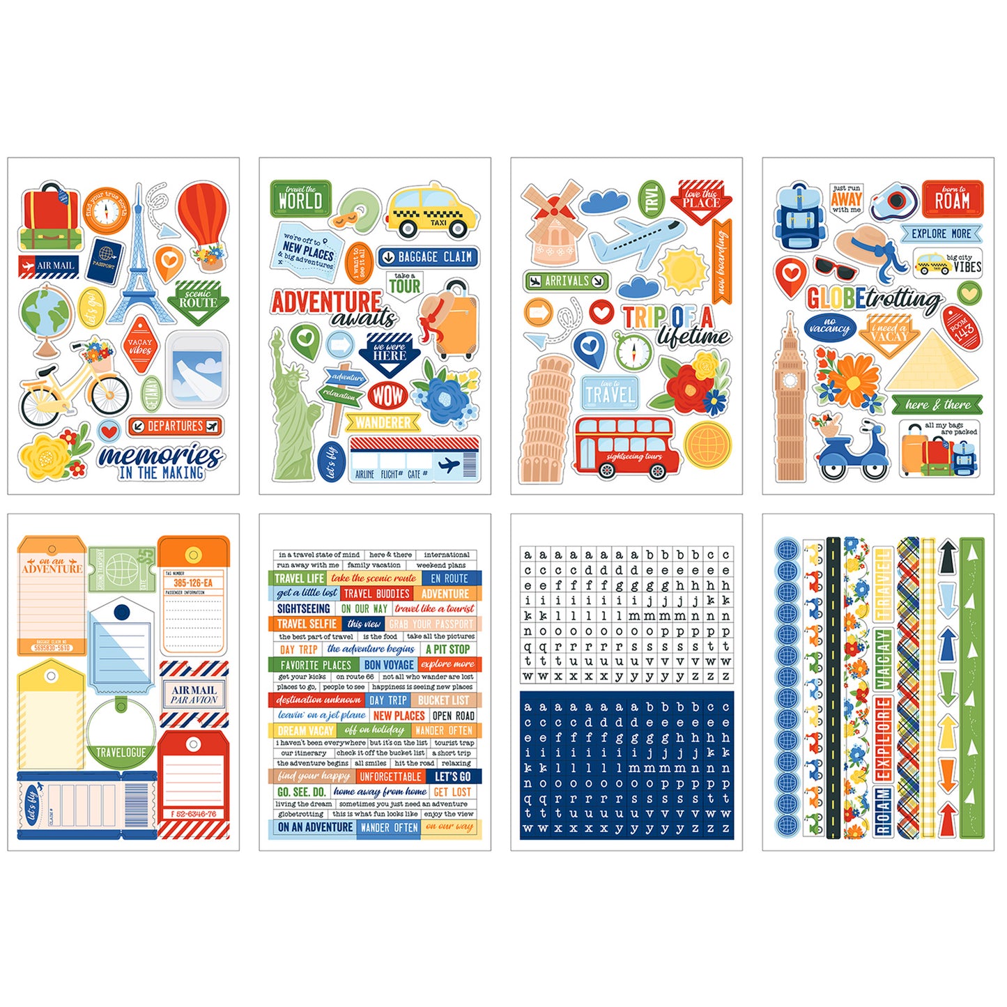 Echo Park - Sticker Book - Born To Travel