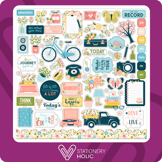 Echo Park - Hoja de Stickers 12 x 12 - Day In The Life No. 2