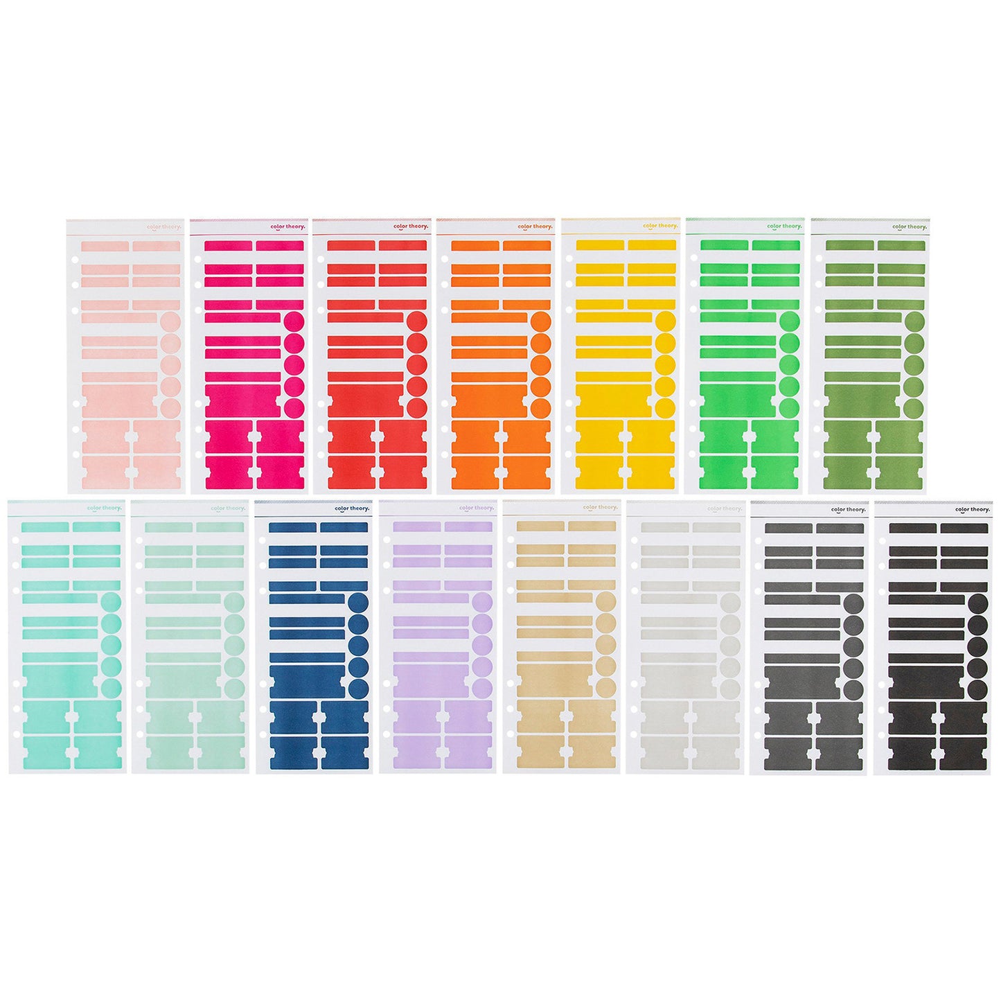 Studio Calico - Stickers - Color Theory Tab Rainbow Kit