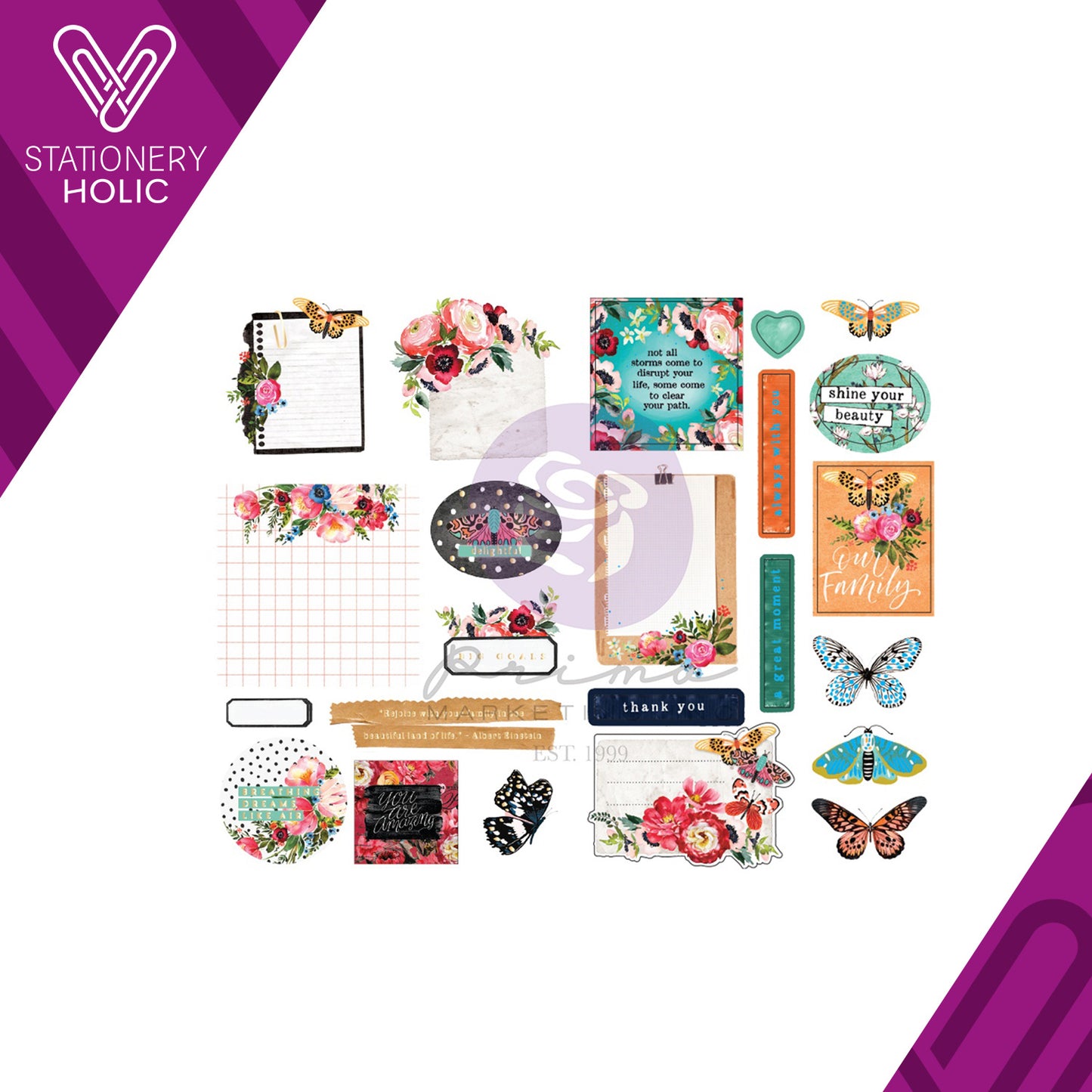 Prima Marketing - Stickers - Painted Floral