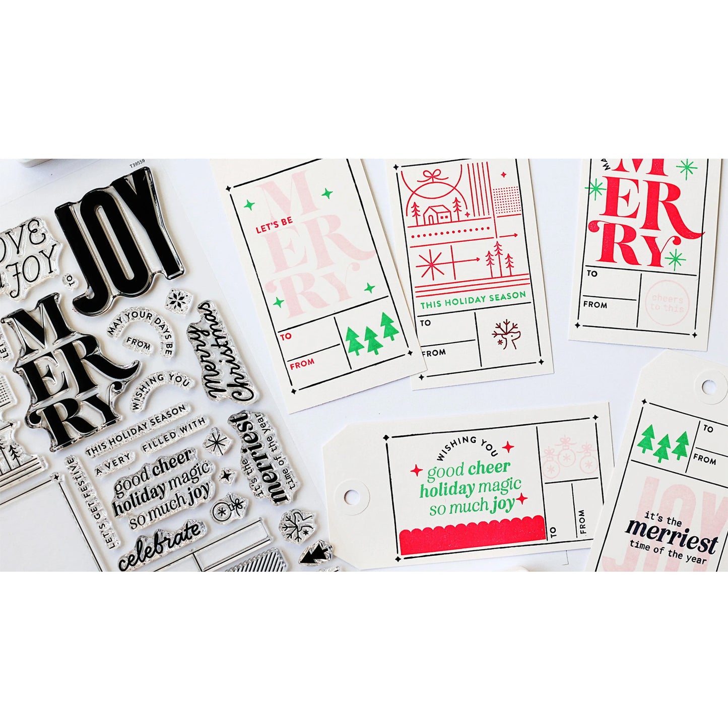 Studio Calico - Sellos 6 x 8 - Christmas Gift Tags