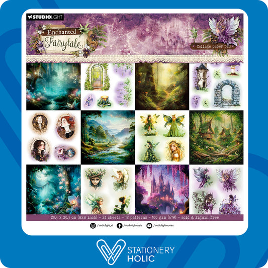 Studio Light - Bloc Papel 8 x 8 - Enchanted Fairytale
