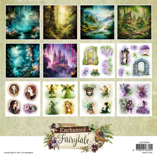 Studio Light - Bloc Papel 8 x 8 - Enchanted Fairytale