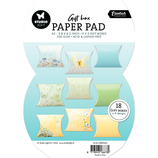 Studio Light - Bloc Papel Caja Regalo - Pillow Box