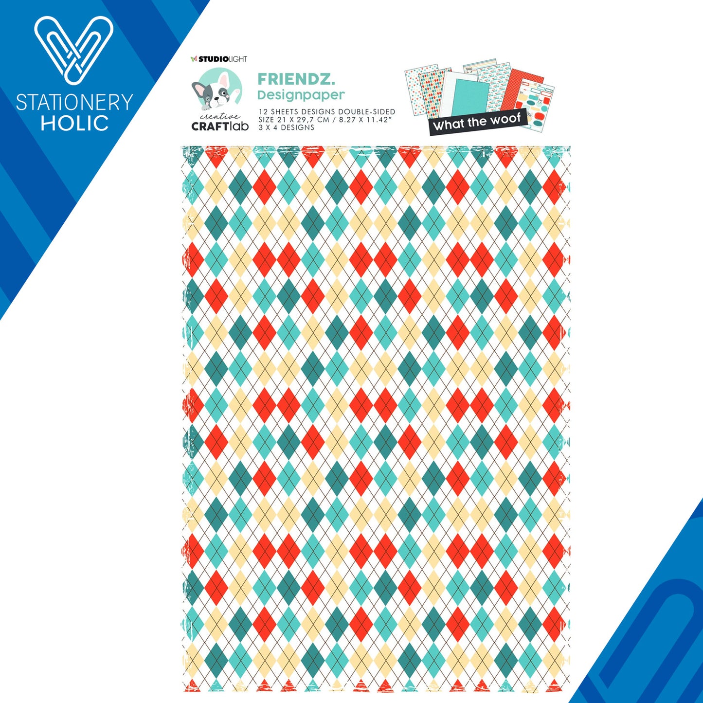 Studio Light - Colección de Papel Carta - What The Woof