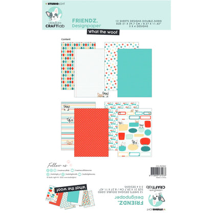 Studio Light - Colección de Papel Carta - What The Woof