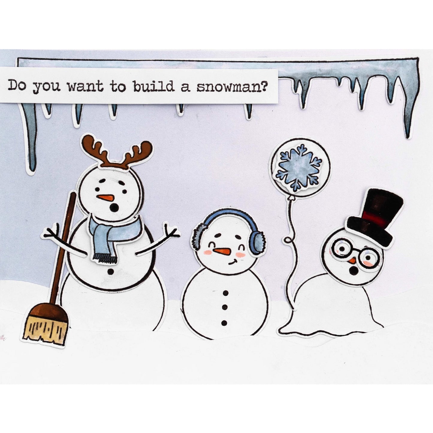 Studio Light - Set Sellos y Troqueles - Snowman