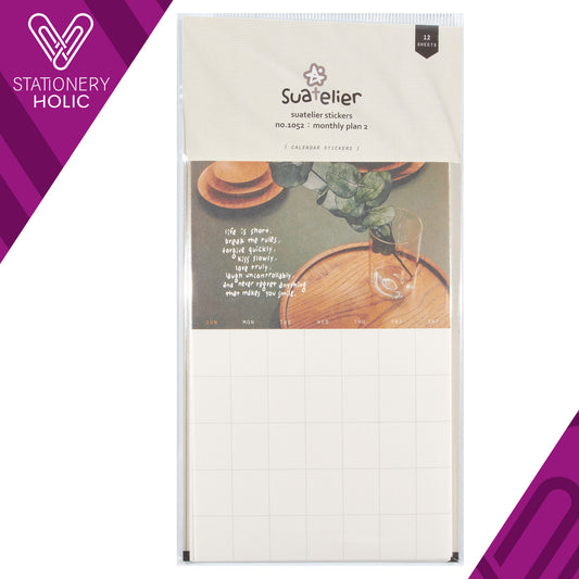 Suatelier - Sticker Calendar - Monthly Plan 2