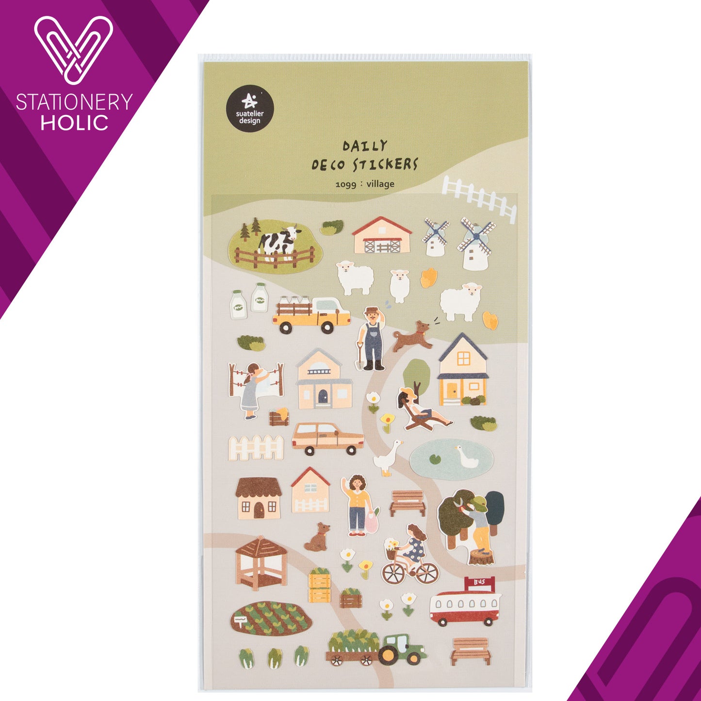 Suatelier - Stickers - Village