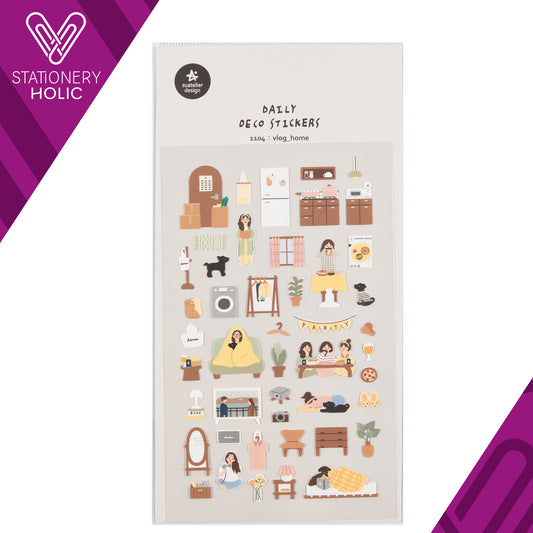 Suatelier - Stickers - Vlog_Home