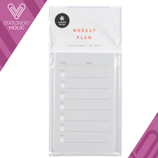 Suatelier - Sticky Note - Weekly Plan