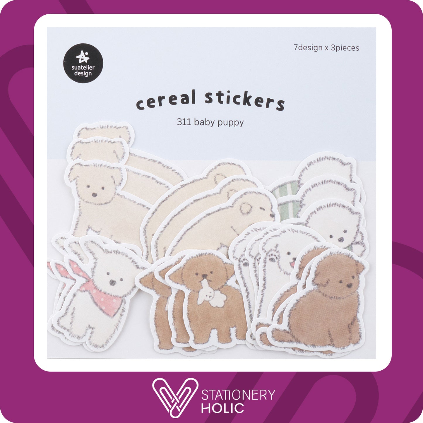 Suatelier - Cereal Stickers - Baby Puppy
