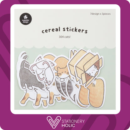 Suatelier - Cereal Stickers - Cats!