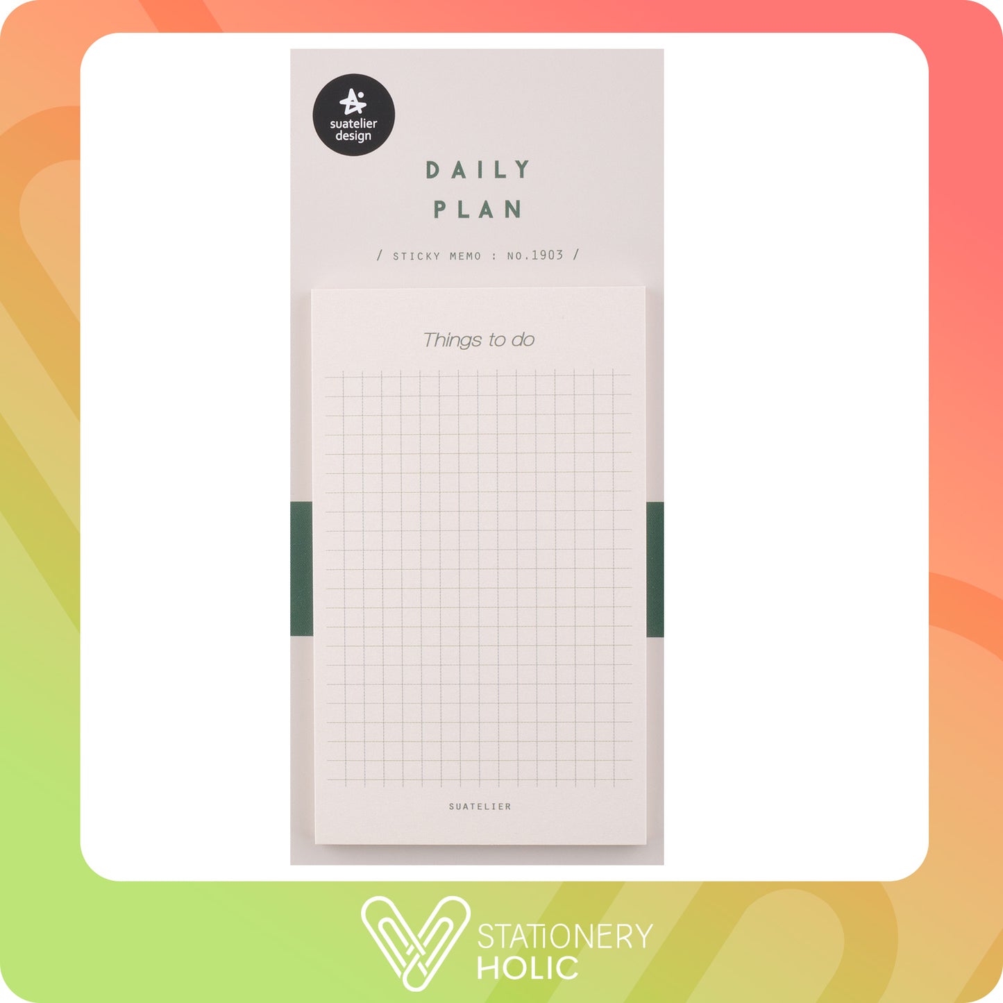 Suatelier - Sticky Notes - Daily Plan No. 1903