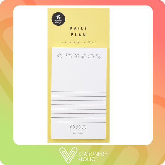 Suatelier - Sticky Notes - Daily Plan No. 1911
