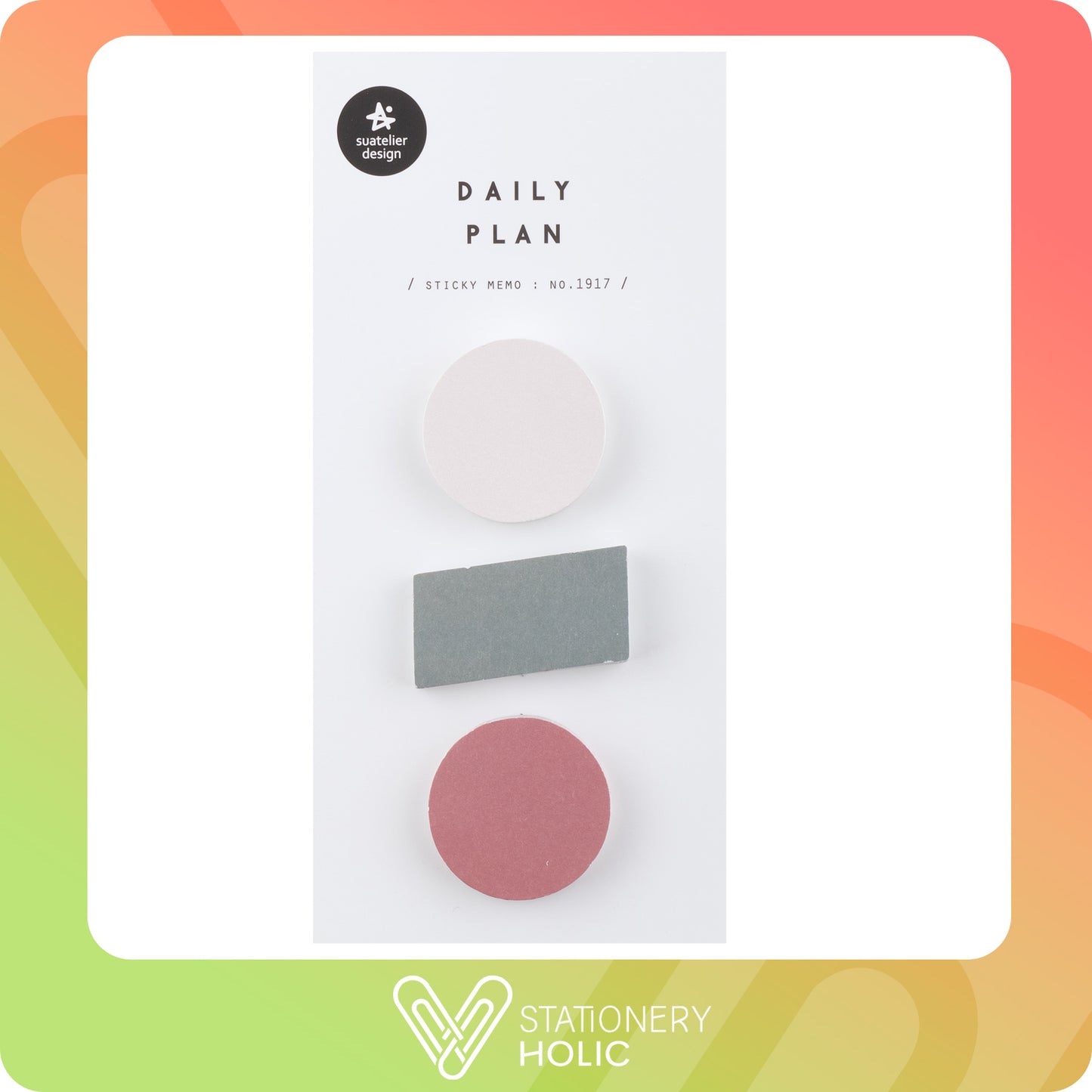 Suatelier - Sticky Notes - Daily Plan No. 1917