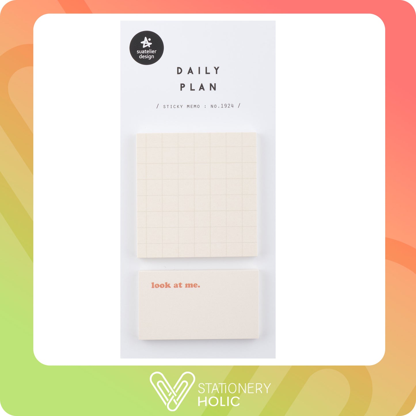 Suatelier - Sticky Notes - Daily Plan No. 1924