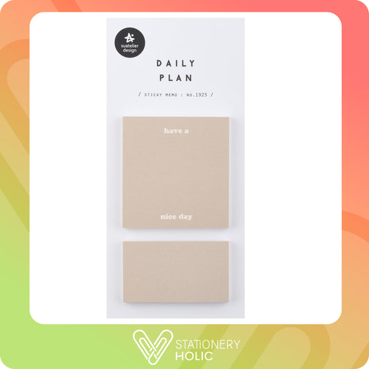 Suatelier - Sticky Notes - Daily Plan No. 1925