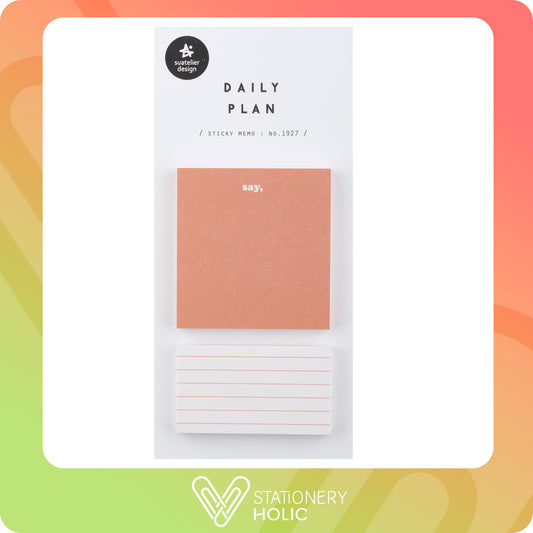 Suatelier - Sticky Notes - Daily Plan No. 1927