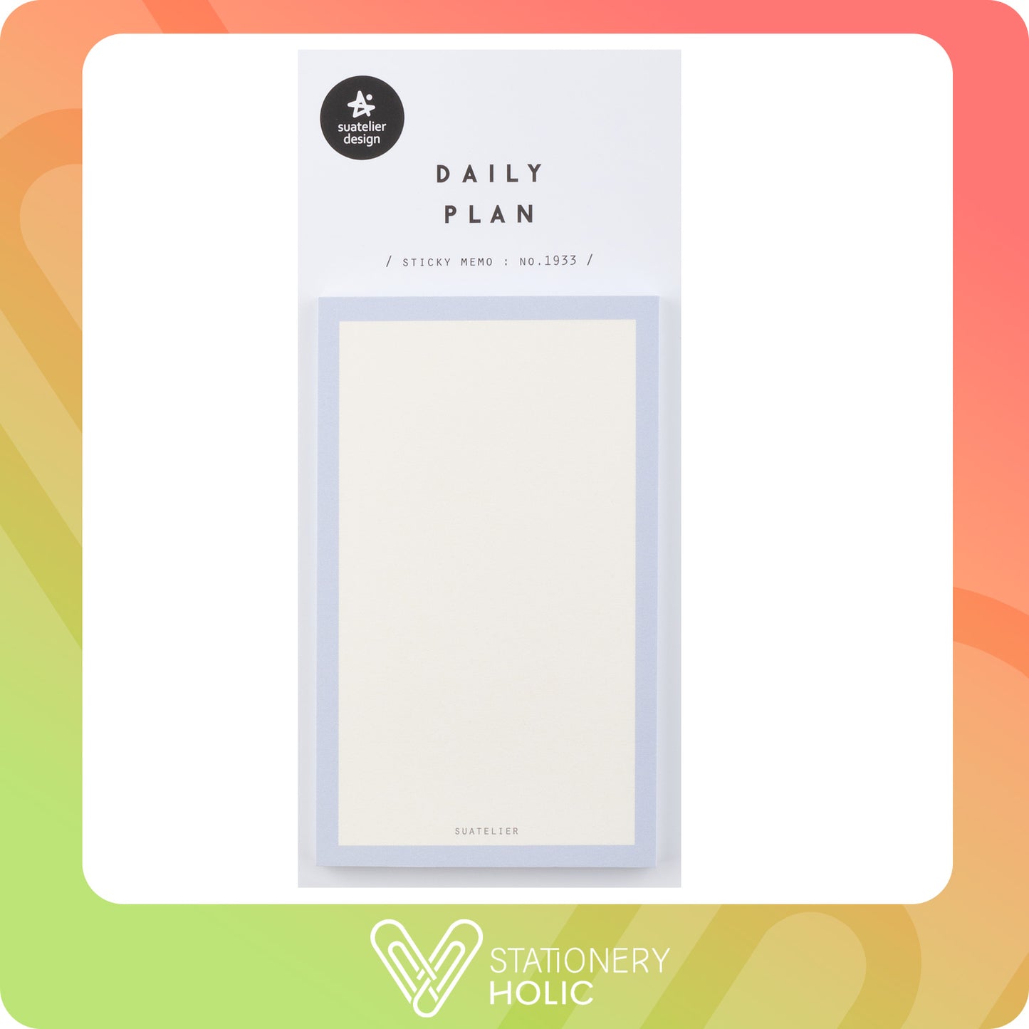 Suatelier - Sticky Notes - Daily Plan No. 1933