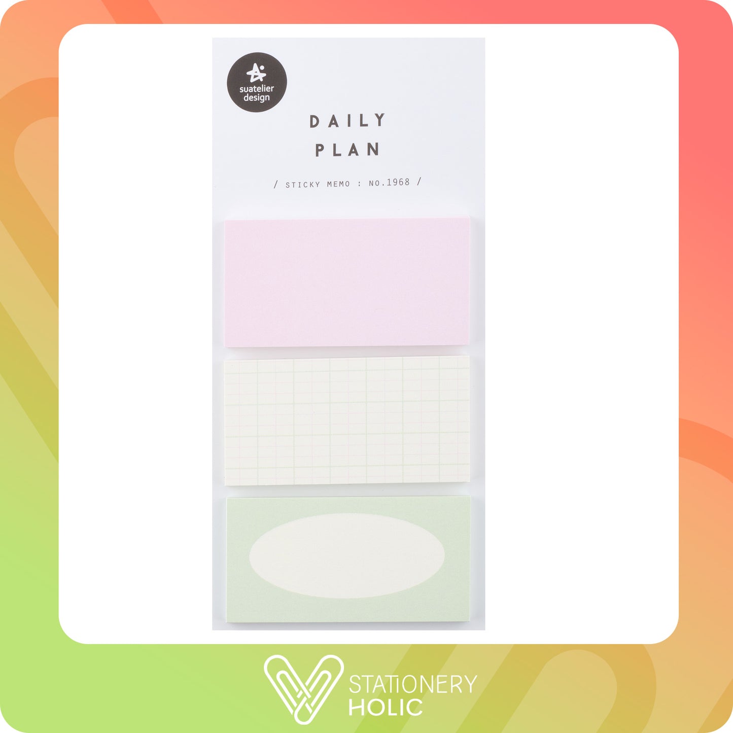 Suatelier - Sticky Notes - Daily Plan No. 1968