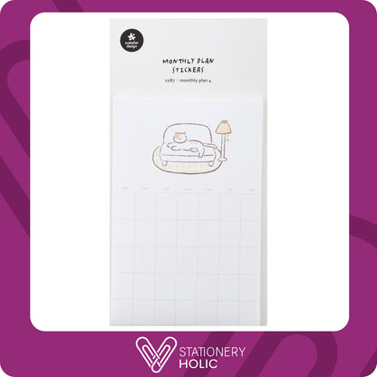 Suatelier - Sticker Calendar - Monthly Plan 4 (12 hojas)