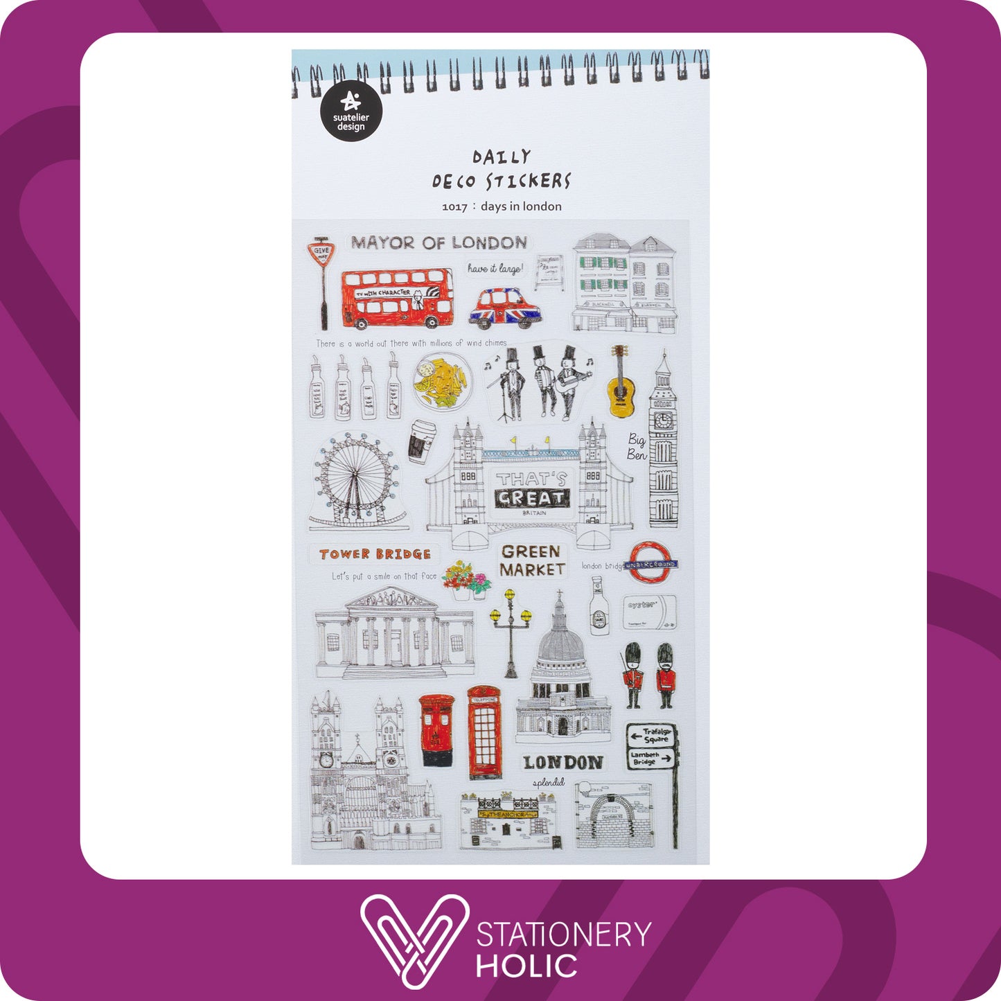 Suatelier - Stickers - Days In London