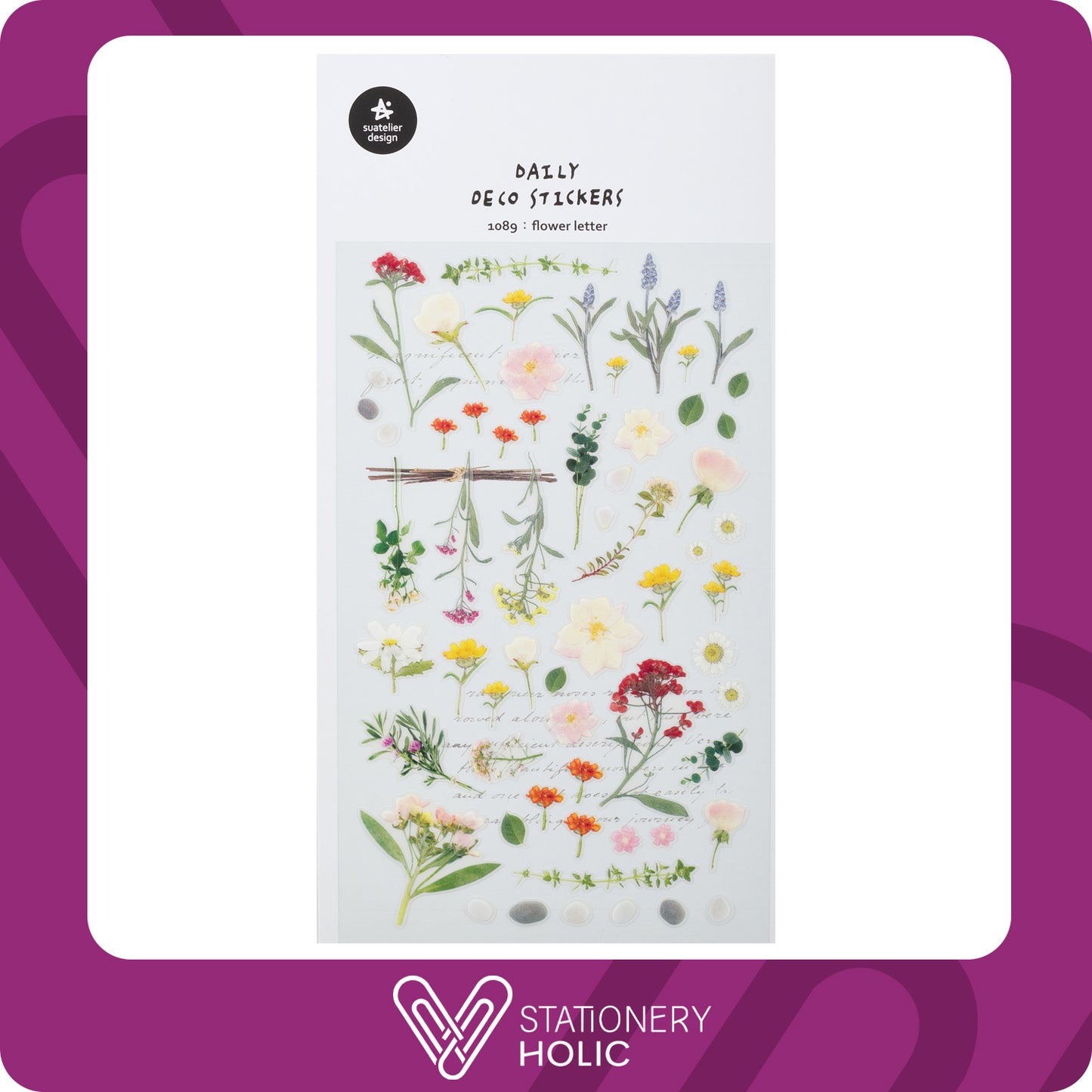 Suatelier - Stickers - Flower Letter