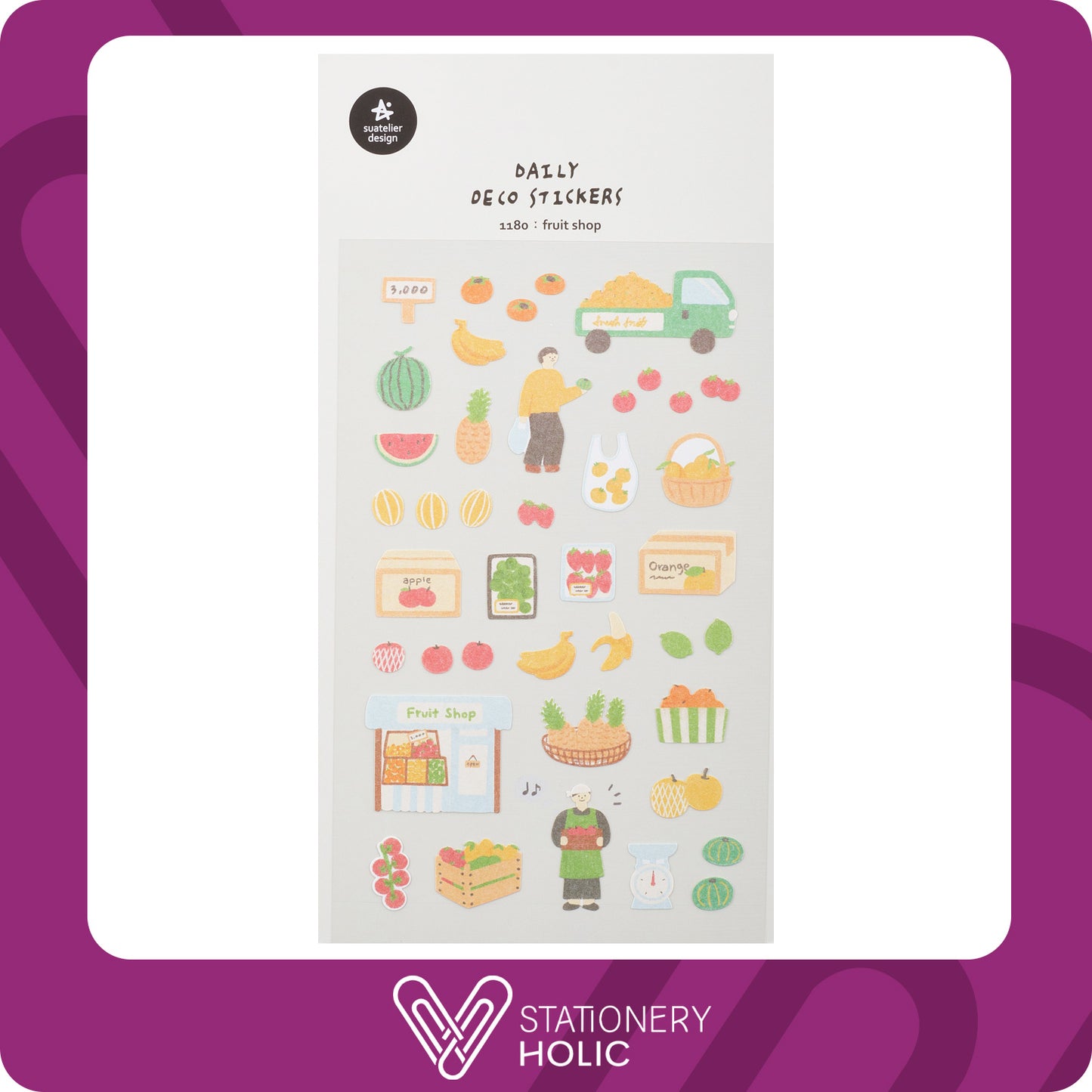 Suatelier - Stickers - Fruit Shop