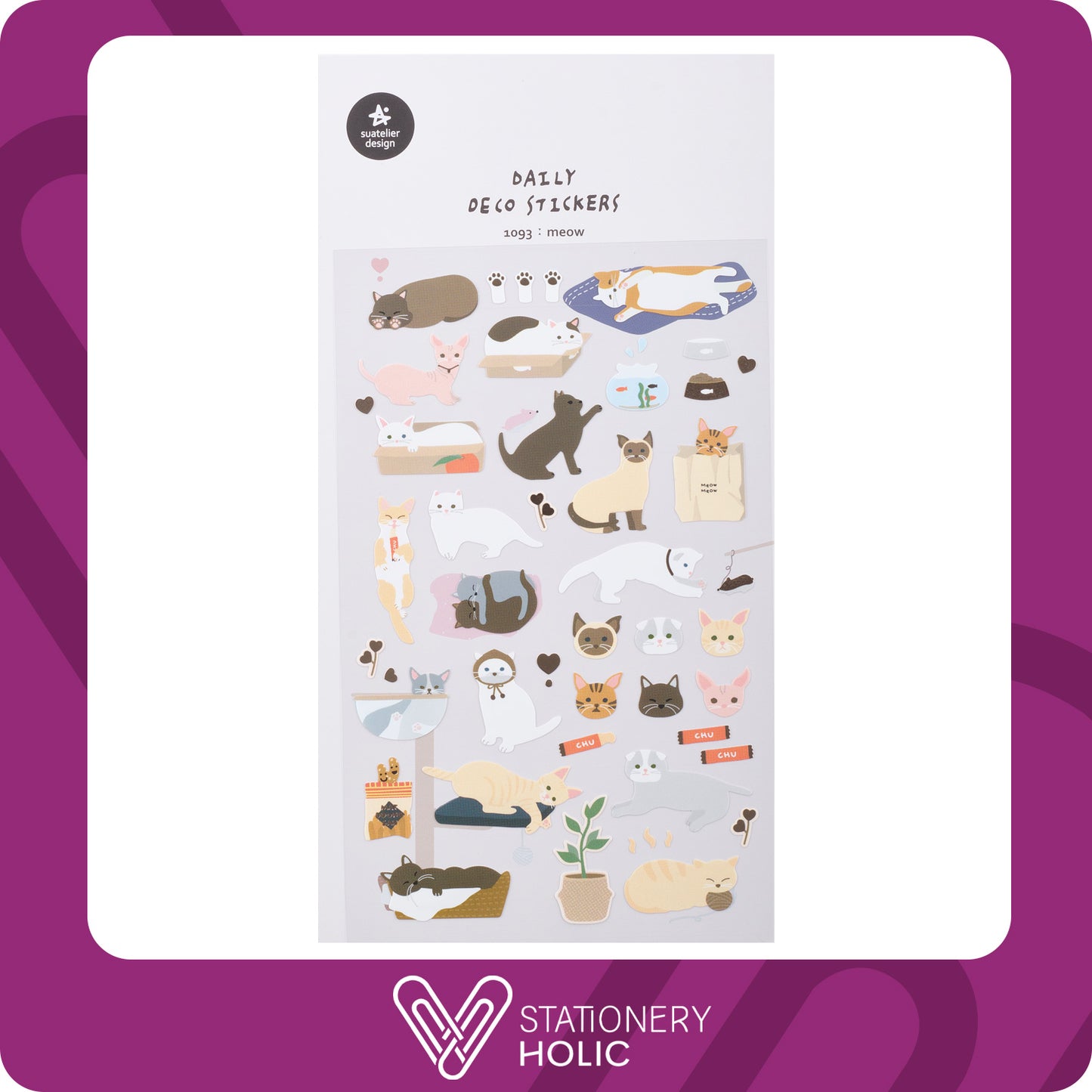 Suatelier - Stickers - Meow