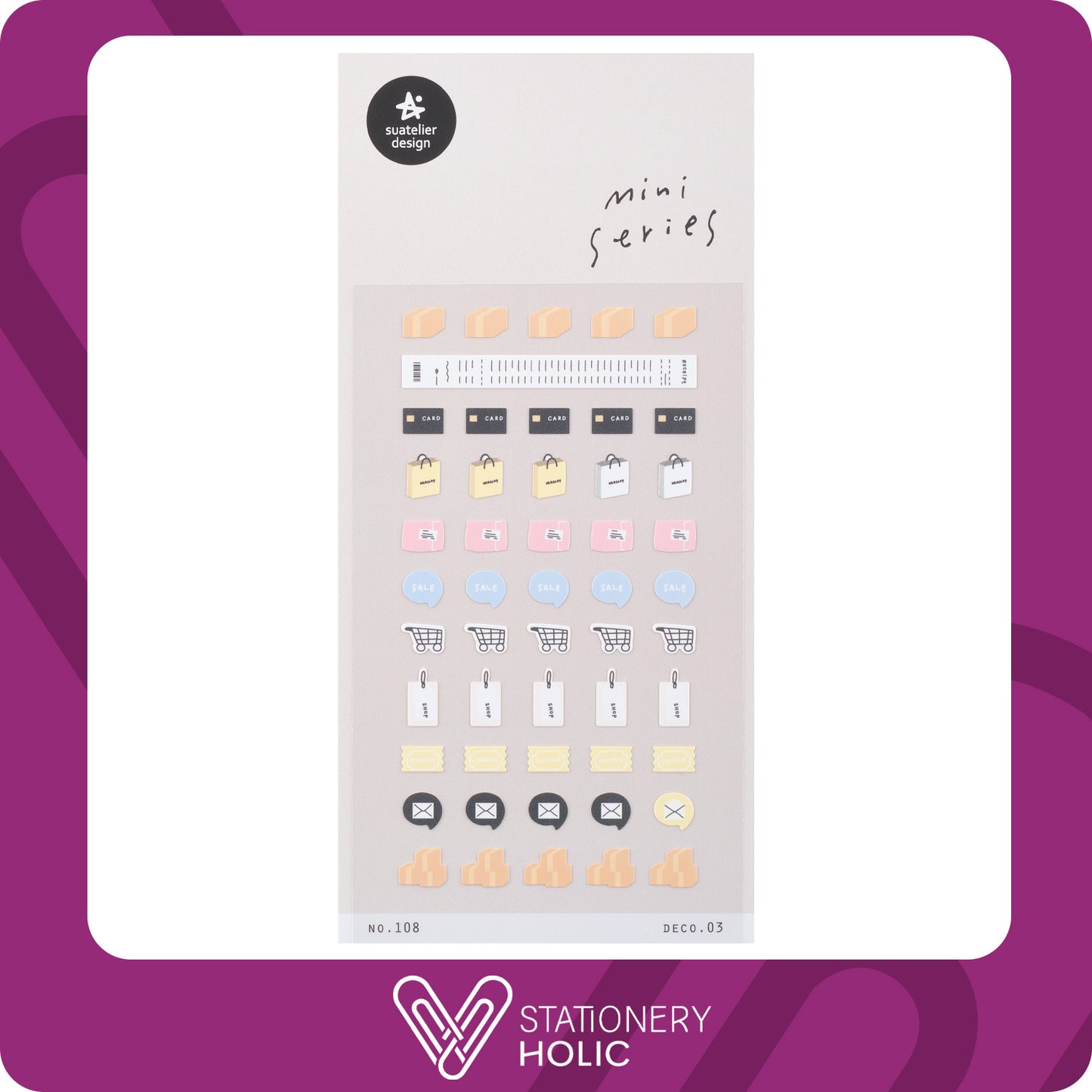 Suatelier - Stickers Mini - Deco 03