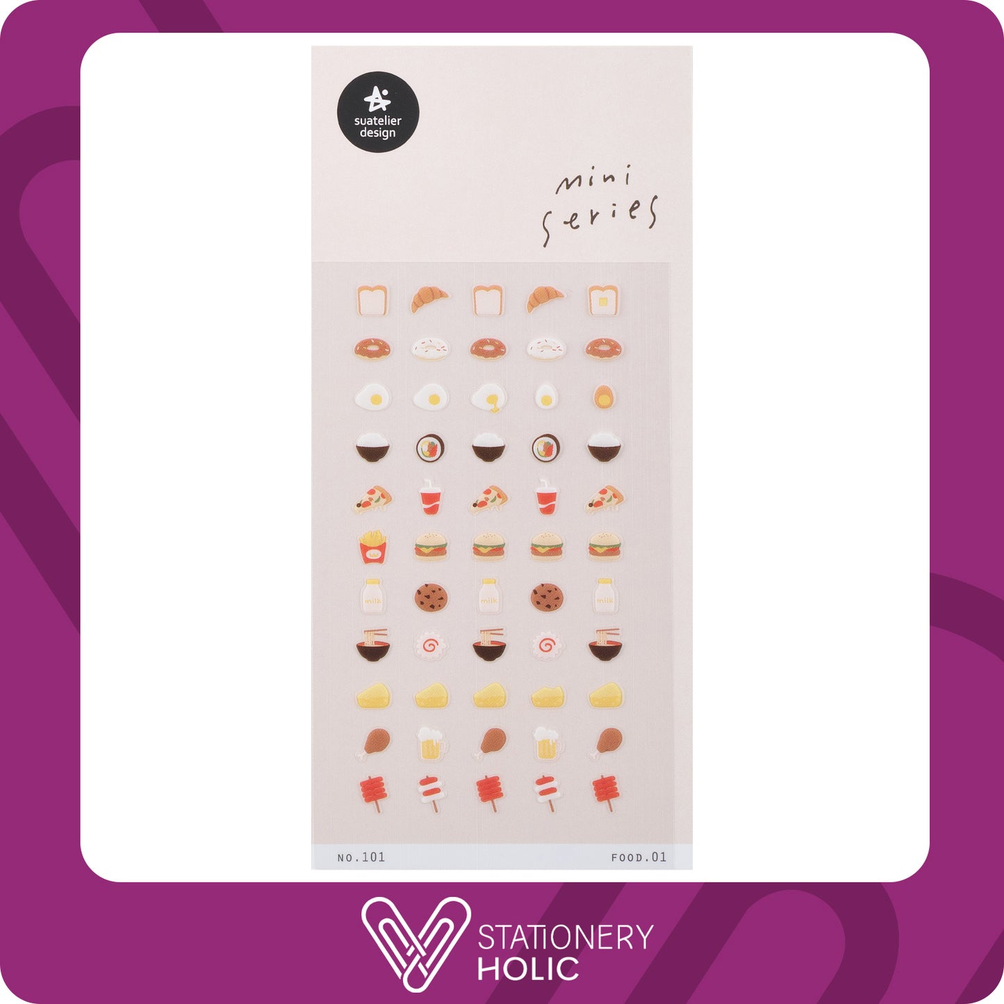 Suatelier - Stickers Mini - Food 01
