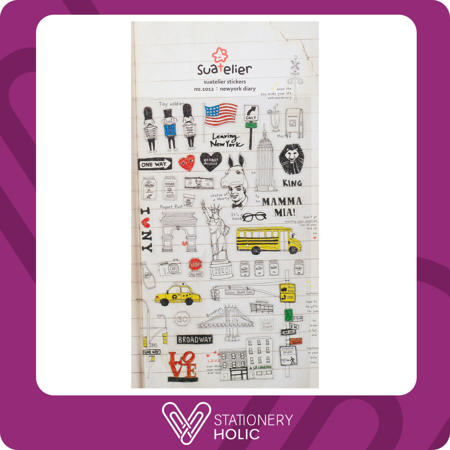 Suatelier - Stickers - Newyork Diary